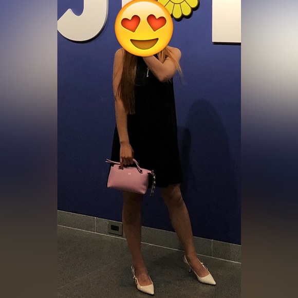 NEW Fendi Vitello Dolce Crystal Croc Tail Mini By The Way Boston Bag Pink - Picture 17 of 17